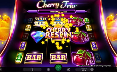 Cherry Trio სლოტის რე-სპინები