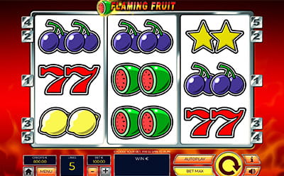 Flaming Fruit სლოტის ავტო დატრიალებები