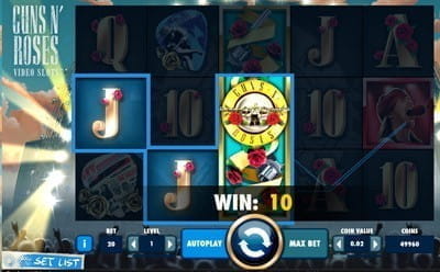 Guns N' Roses Video Slot at 888casino