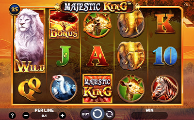 Majestic King სლოტ თამაში 20Bet-ის საქართველოს ონლაინ კაზინოზე