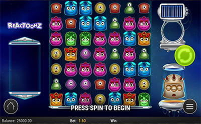 Reactoonz ონლაინ სლოტი Unibet-ზე